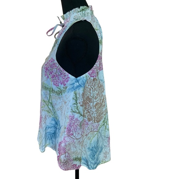 Pilcro 100% Linen Halter Neck Floral Top | Size XXS - Picture 5 of 10